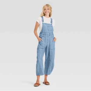 Women's Denim Utility Overalls - Universal Thread 8